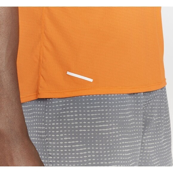 NWT Hoka One One Men's Glide Short Sleeve Performance T-Shirt Orange Small - Picture 3 of 14